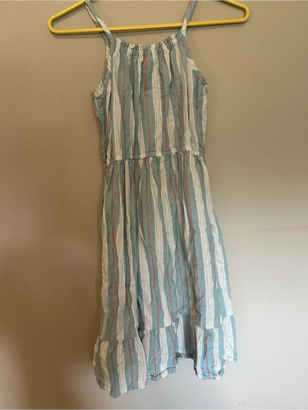 Oshkosh Girls' Striped Spaghetti-Strap Dress - Blue & White